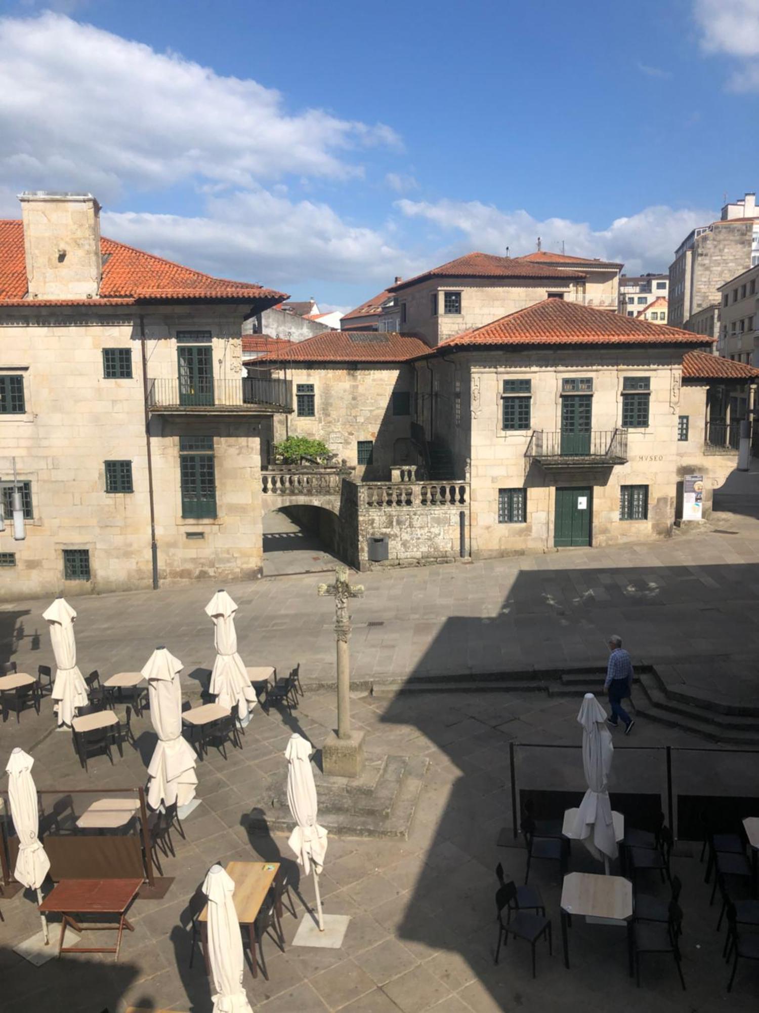 Casa emblemática Rosarillo Plaza de la Leña Pontevedra Exterior foto